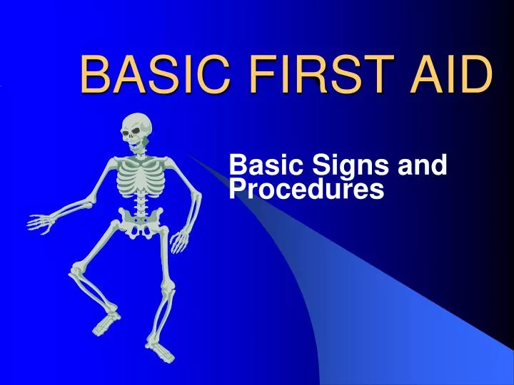 Ppt Basic First Aid Powerpoint Presentation Free Download Id6831990