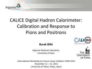 CALICE Digital Hadron Calorimeter: Calibration and Response to Pions and Positrons