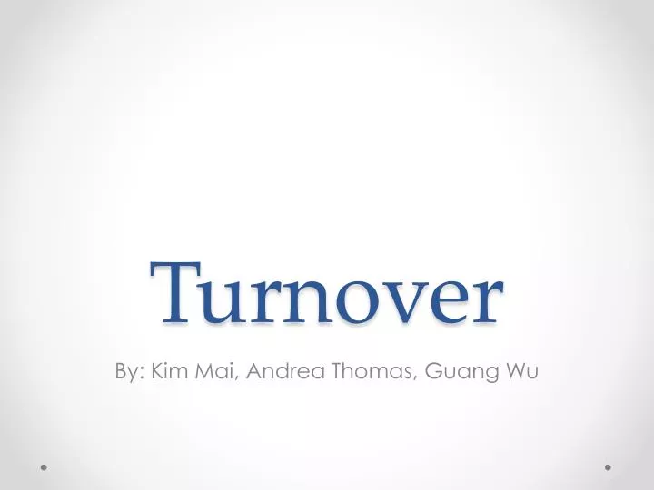 turnover