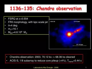 1136-135: Chandra observation