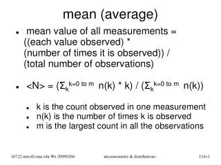 mean (average)