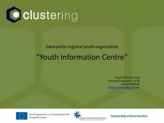 Zakarpattia regional youth organization &quot;Youth Information Centre&quot;