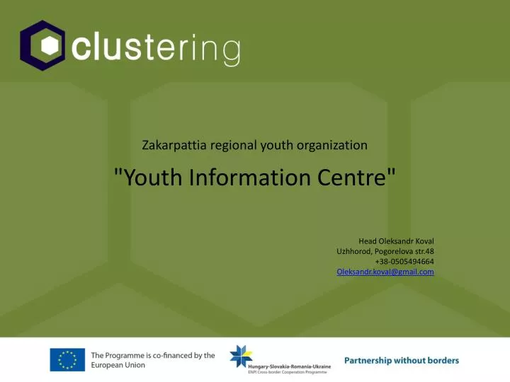 zakarpattia regional youth organization youth information centre