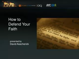 How to Defend Your Faith