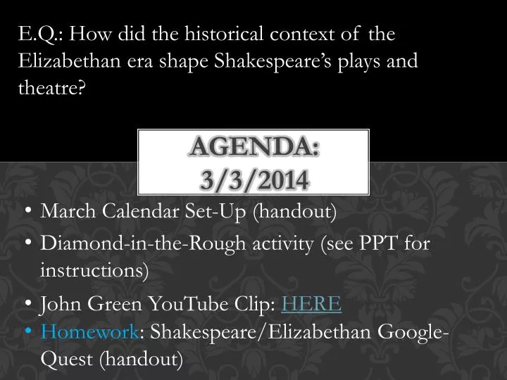 agenda 3 3 2014