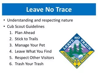 Leave No Trace