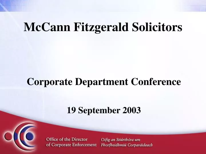 mccann fitzgerald solicitors
