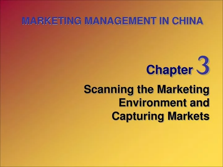 marketing management in china