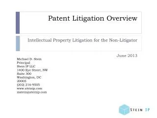 Patent Litigation Overview