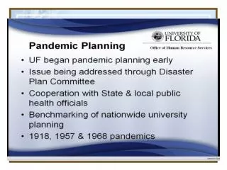 Pandemic Planning