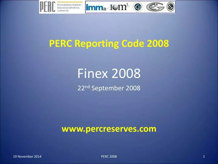 perc reporting code 2008