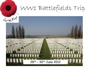 WW1 Battlefields Trip