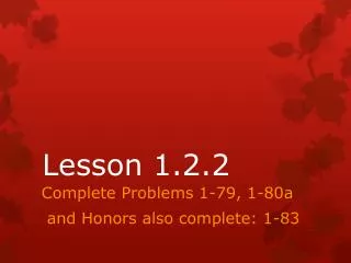 Lesson 1.2.2