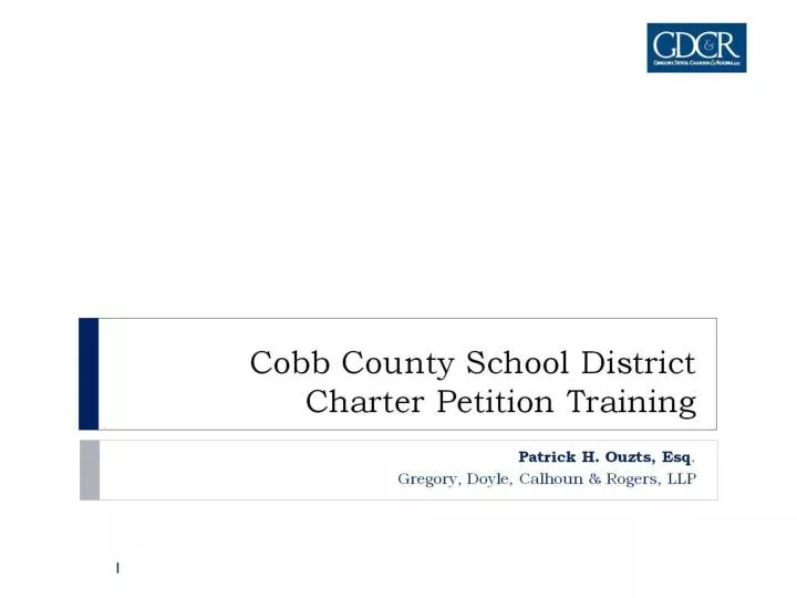 cobb county school district charter petition training