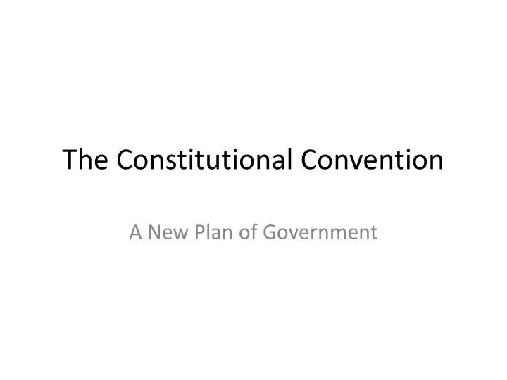 the constitutional convention