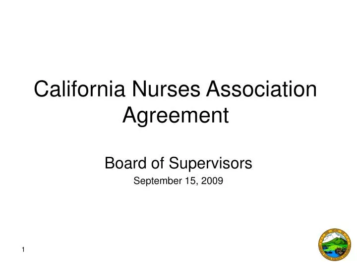 california nurses association agreement
