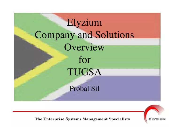 elyzium company and solutions overview for tugsa