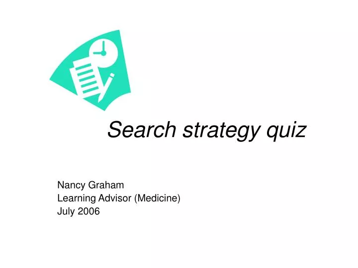 search strategy quiz