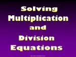 Mastering Multiplication and Division Equations: A Step-by-Step Guide - slide 1