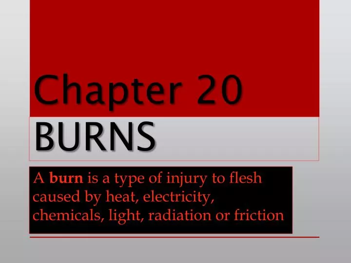 chapter 20 burns