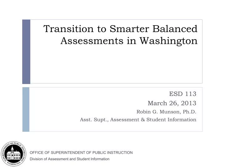 transition to smarter balanced assessments in washington