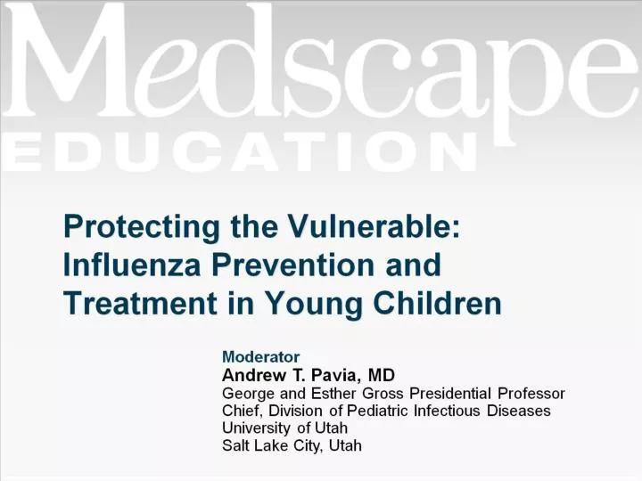 protecting the vulnerable influenza prevention and treatment in young children