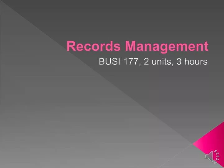 records management