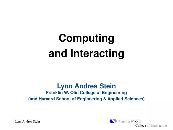computing and interacting