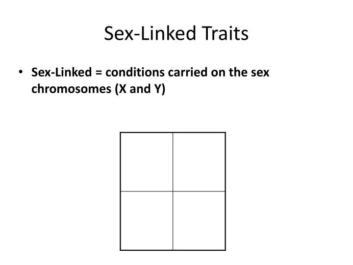 sex linked traits