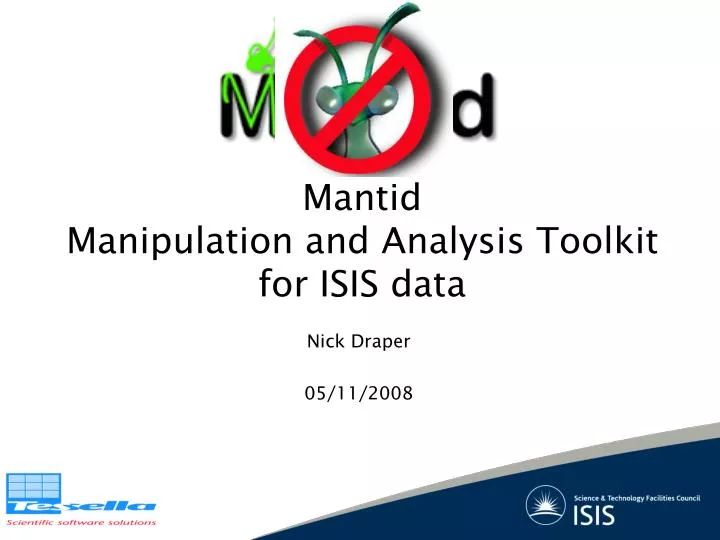 mantid manipulation and analysis toolkit for isis data
