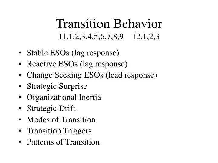 transition behavior 11 1 2 3 4 5 6 7 8 9 12 1 2 3