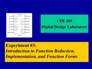 CPE 169 Digital Design Laboratory