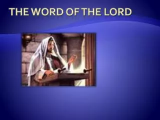 THE WORD of the LORD