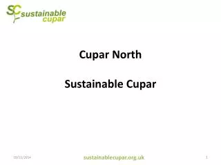 Cupar North Sustainable Cupar
