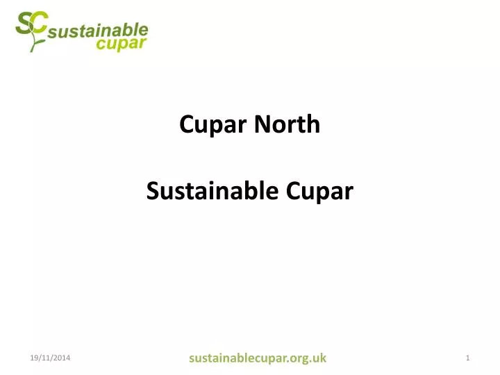 cupar north sustainable cupar