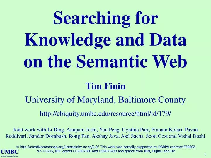 searching for knowledge and data on the semantic web