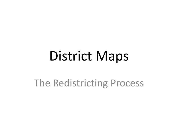 district maps