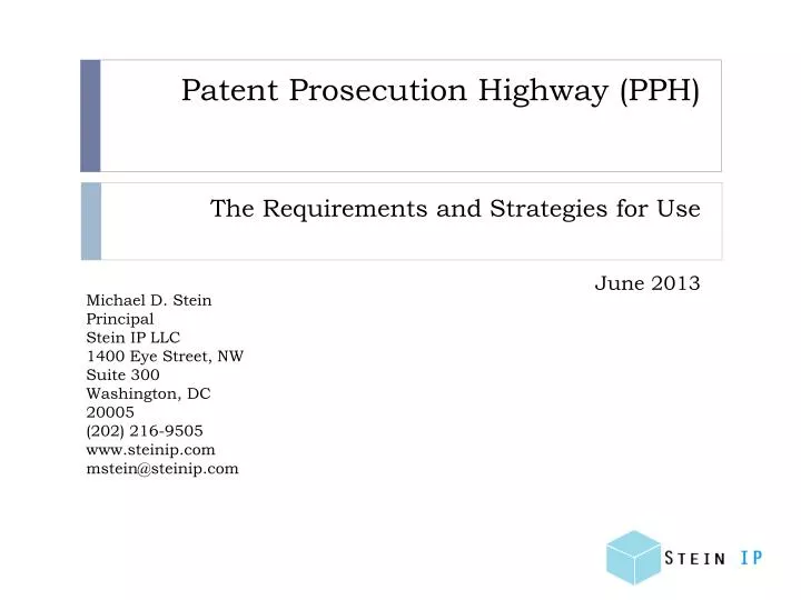 patent prosecution highway pph