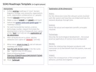 SOAS Roadmaps Template (in English please)