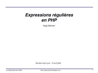 expressions r guli res en php