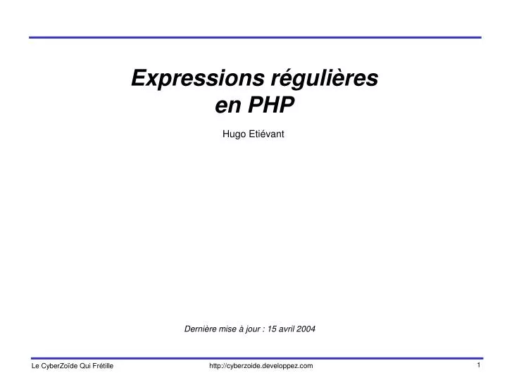 expressions r guli res en php