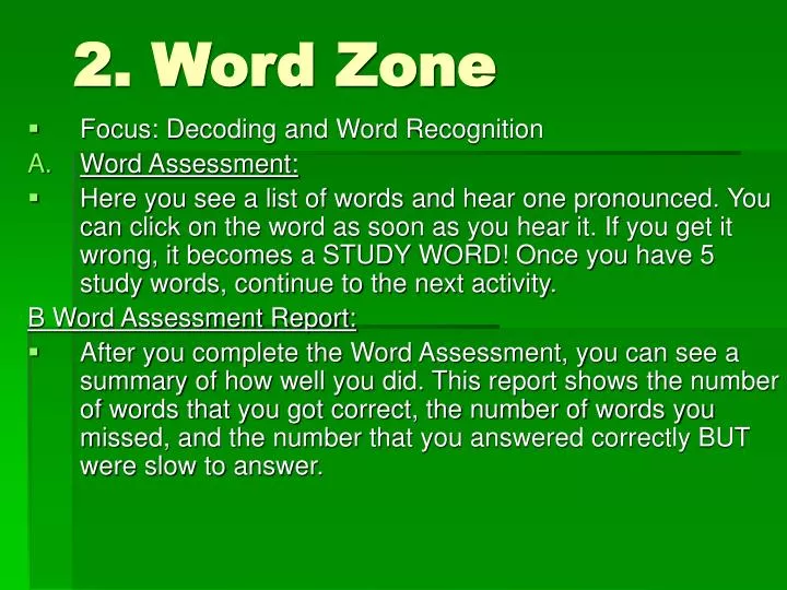 2 word zone