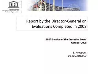 What is Evaluation in UNESCO?