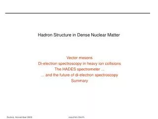 Hadron Structure in Dense Nuclear Matter