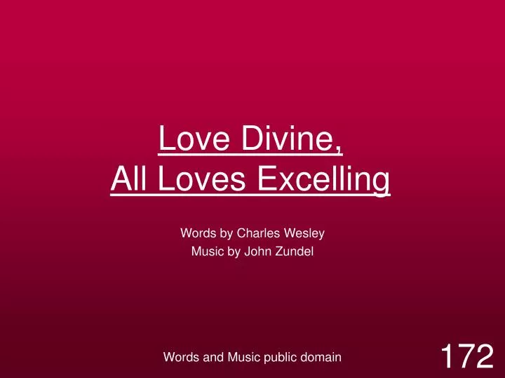 love divine all loves excelling