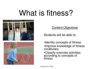 What is fitness?