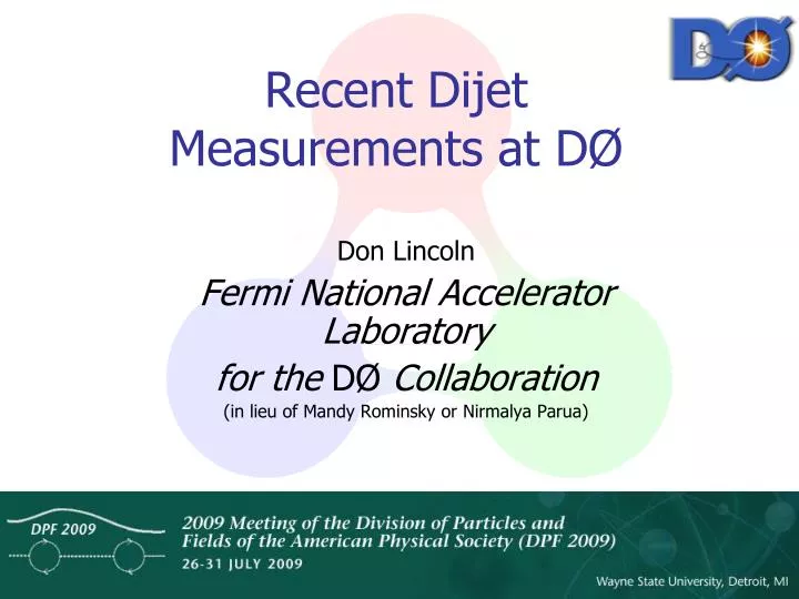 recent dijet measurements at d