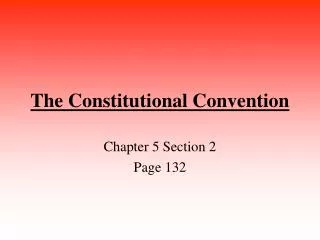 The Constitutional Convention