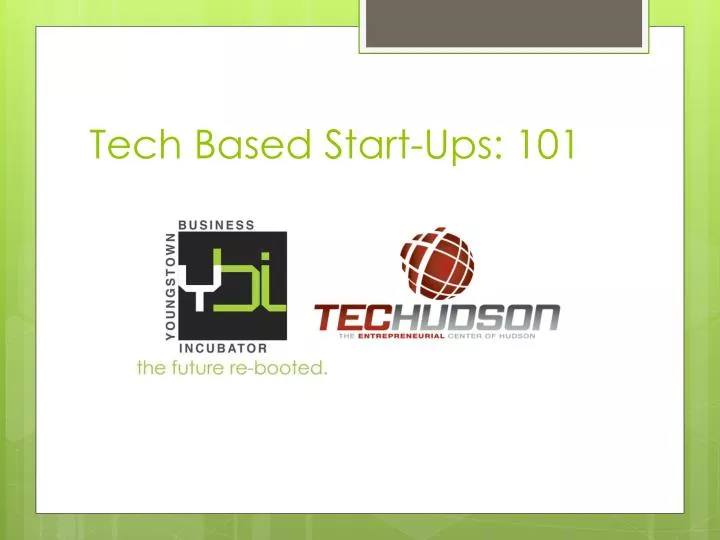 tech based start ups 101