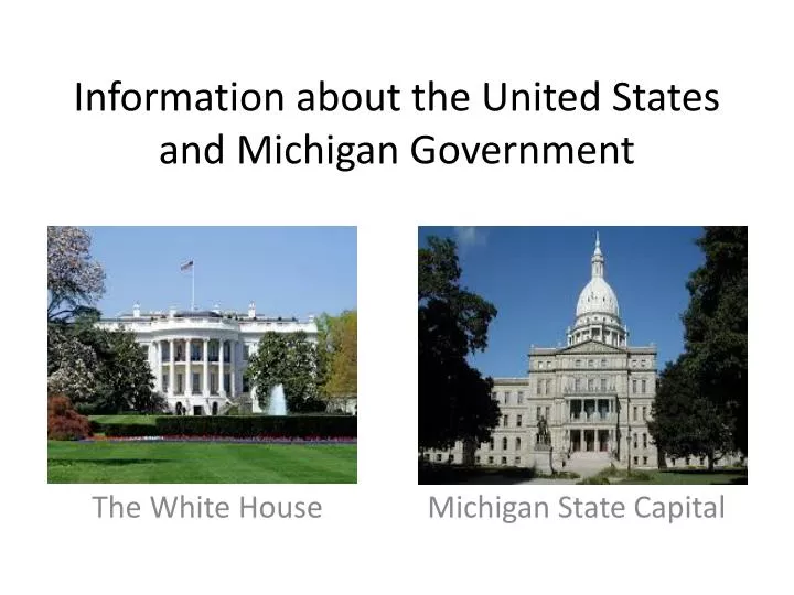 government information about the united states and michigan government